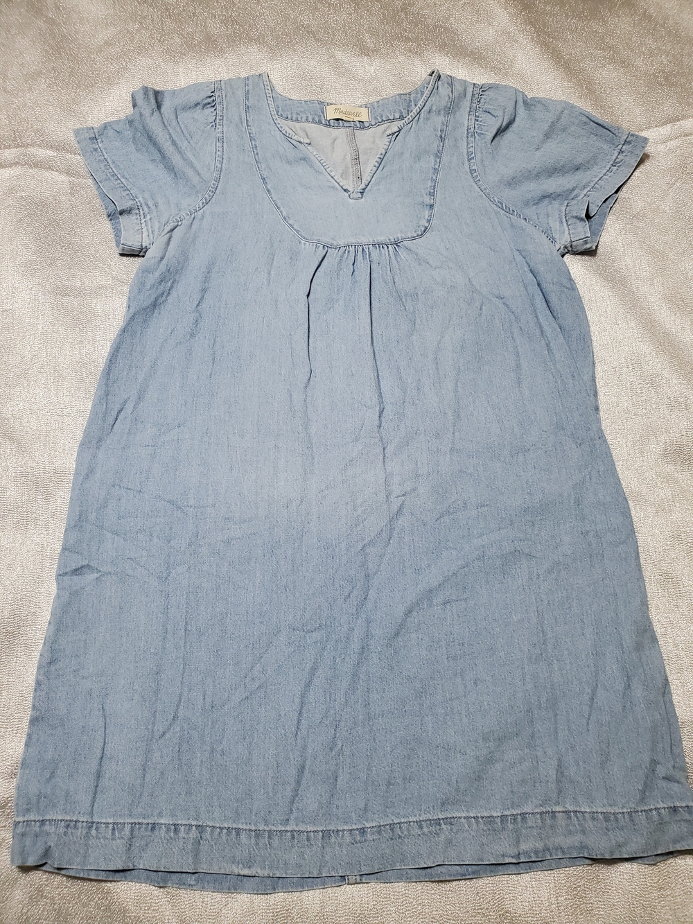 Madewell Light Blue Denim Shift Dress Medium